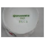 Vintage 1963 Relpo Ceramic White Hobnail Chalice Planters. Samson Imports. 5320A; 5320B. MCM