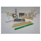 Porcelain & Glass Collectibles. Vintage Angel Figurines and Other Religious memorabilia