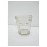 Vintage Crystal & Clear Glass Pieces. Small Candlestick Holders, Etched, Pressed, Light Smoke Color Ice Bucket