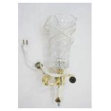 Vintage Crystal Lamp. Wall Sconce Lamp