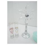 Vintage Avon, Vintage Pressed Clear Glass Vase, Snowflake Suncatcher and More