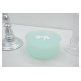 Vintage Avon, Vintage Pressed Clear Glass Vase, Snowflake Suncatcher and More