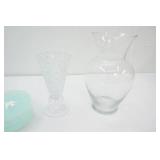 Vintage Avon, Vintage Pressed Clear Glass Vase, Snowflake Suncatcher and More
