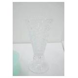 Vintage Avon, Vintage Pressed Clear Glass Vase, Snowflake Suncatcher and More