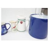 Vintage Collectible Mugs, Ceramic Pitchers, Ice Bucket