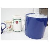 Vintage Collectible Mugs, Ceramic Pitchers, Ice Bucket