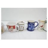 Vintage Collectible Mugs, Ceramic Pitchers, Ice Bucket