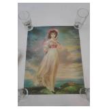 (3ct) Vintage Lithograph Art Prints. (Reproductions) "Master Simpson", "Pinkie", "Puppy Love"