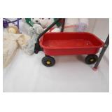 Vintage Toy High Chair, Toy Stroller, Toy Dolls Wagon, Stuffed Animals, Baby Doll and More