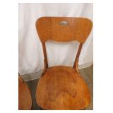 Antique Wooden Farmhouse Kitchen Chairs (pair of 2)