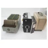 Vintage Slide Reel & Projector; Vintage Kodak Movie Projector; Vintage Brandi Automatic Cashier
