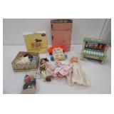 Vintage Toys & Collectibles. Fisher Price Change-a-Tune Piano, Wolverine Pink Metal Refrigerator, Collectible Vintage Dolls and More