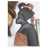 Vintage Art Prints, Vintage Framed Advertising, African Tribal Wood Wall Hanging and more