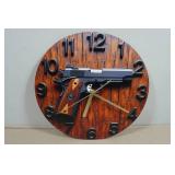 Colt 45 Pistol 10" Clock