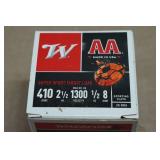 25 Winchester AA .410 Bore 2-1/2" 8 Shot Shotshells