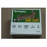 20 Remington Game Load .410 Bore 2-1/2" 6 Shot Shotshells