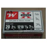 23 Winchester Super-X 20 Gauge 2-3/4" 7-1/2 Shot Shotshells