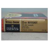 5 Federal Vital-Shok 12 Gauge 3-1/2" Magnum 00 Buck Shotshells