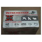 25 Winchester Super-X 12 Gauge 2-3/4" Heavy Game 7-1/2 Shot Shotshells