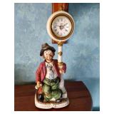 Porcelain Clown Clock