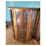 Vintage Wood & Glass Cabinet