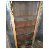 Vintage Wood & Glass Cabinet