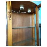 Vintage Wood & Glass Cabinet