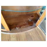 Vintage Wood & Glass Cabinet