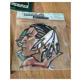 Fighting Sioux Lot - Magazines & New Large Embroidered Emblem