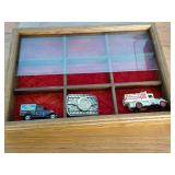 Shadow Box & (3) Small Misc Items