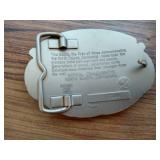 1989 North Dakota Centennial Brass Belt Buckle