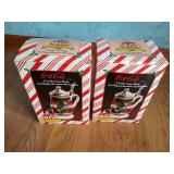 (2) Vintage Coca-Cola Candy Cane Steins - NIB