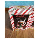 (2) Vintage Coca-Cola Candy Cane Steins - NIB