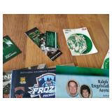 Large Misc Fighting Sioux Lot - Ticket Stubs, Stickers, Etc