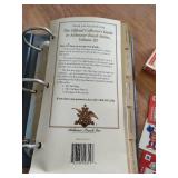 Budweiser Lot - Stein Book, Playing Cards, Etc