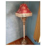 Tall Floor Lamp With Heavy Fabric Shade