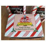 (3) Vintage Coca-Cola Candy Cane Steins - NIB