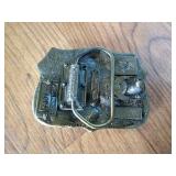 Vintage Brass Budweiser Belt Buckle