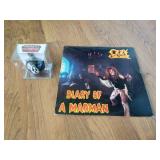 Ozzy Osbourne Lot - LP Album & Ornament
