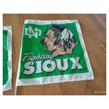 (2) Small Fighting Sioux Flags