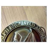 Limited Edition Fighting Sioux Metal Belt Buckle - Only 250 Made!