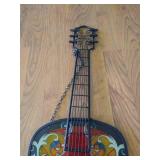 Stained Glass Guitar Wall Hanging
