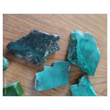 Malachite Rough & Slab Pieces – Green Stone Lot