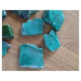 Malachite Rough & Slab Pieces – Green Stone Lot