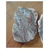 Matching Agate Slabs from Same Nodule – Lace Banded Agate Pair