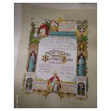 (4) Antique German Confirmation Certificates - (3) 1800s!