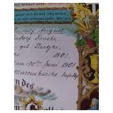 (4) Antique German Confirmation Certificates - (3) 1800s!