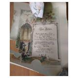 (4) Antique German Confirmation Certificates - (3) 1800s!