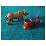 Leather Decor - Jaguar & Elephant