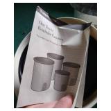 Nice Tupperware Lot - One Touch Reminder Canisters Etc